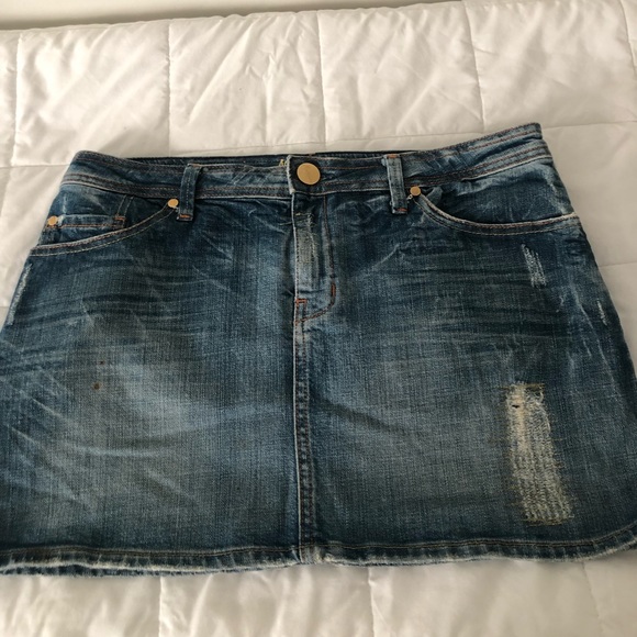 Marciano Mini Denim Skirt - Picture 3 of 7